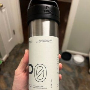 ESPRO – P0 Ultralight – Single Serve French Coffee Press (Silver)